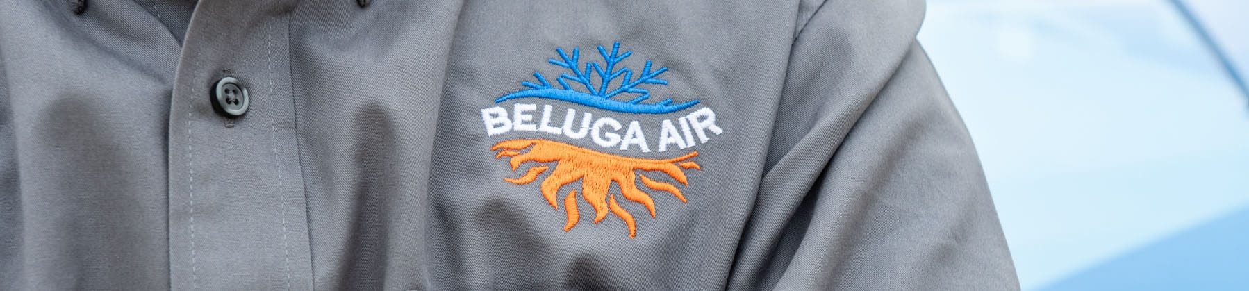 Beluga Air close up of uniform